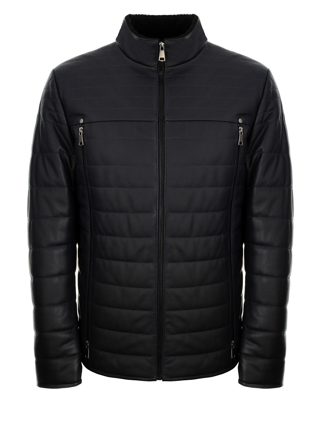 BRUCE winter leather jacket - insulated