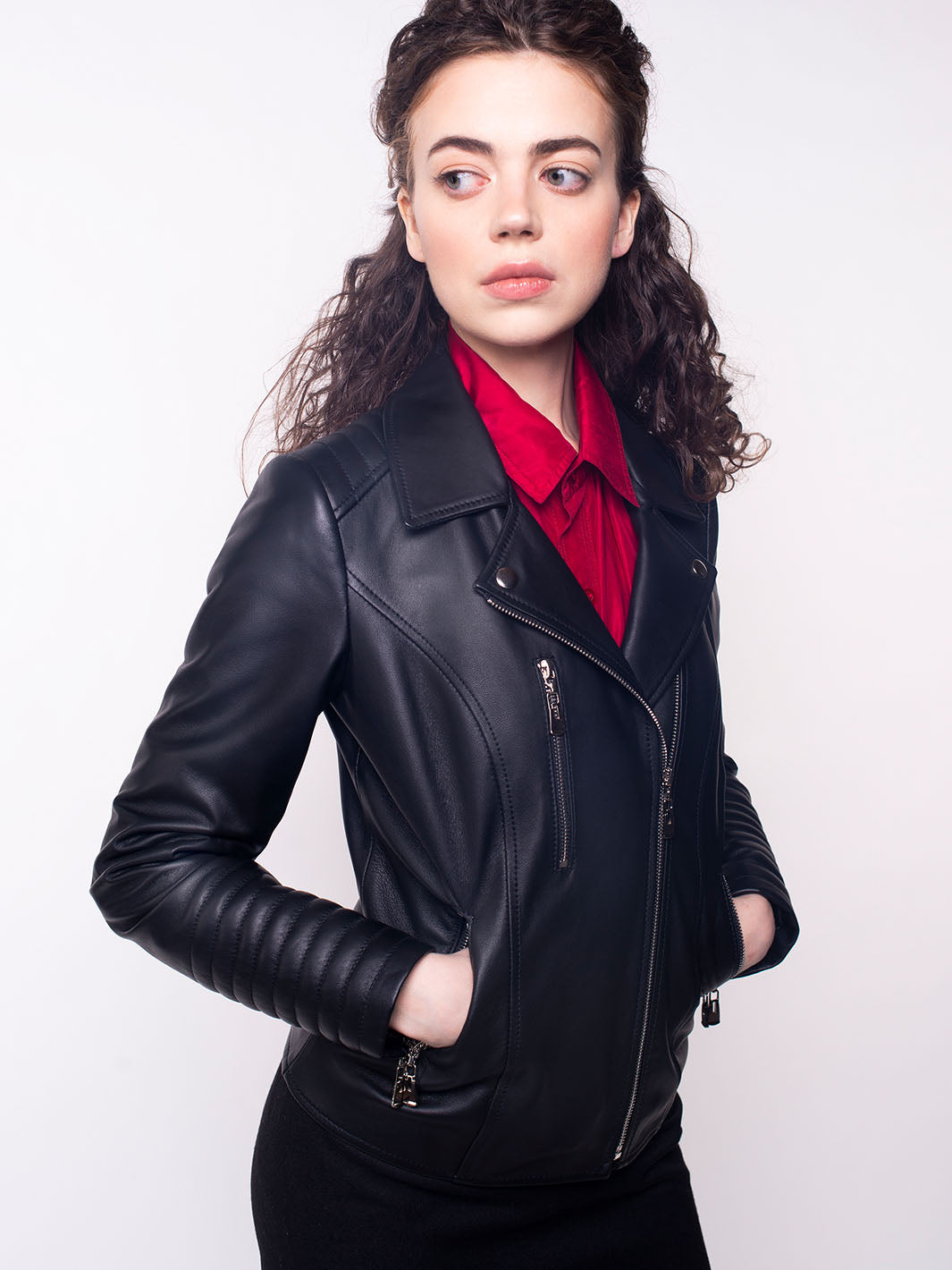 Quilted women's biker jacket SARA