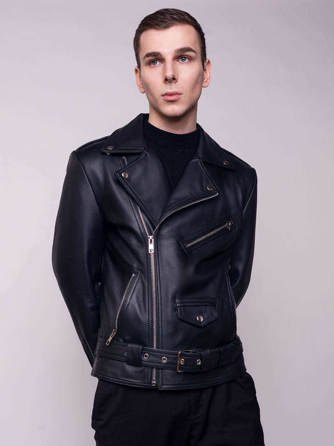 YVES men's insulated biker jacket with removable lining